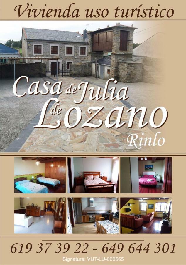 Casa Julia De Lozano Villa Rinlo Exteriör bild